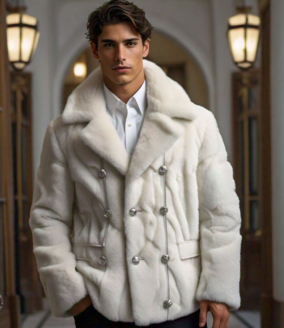 White Mink Men's Jacket