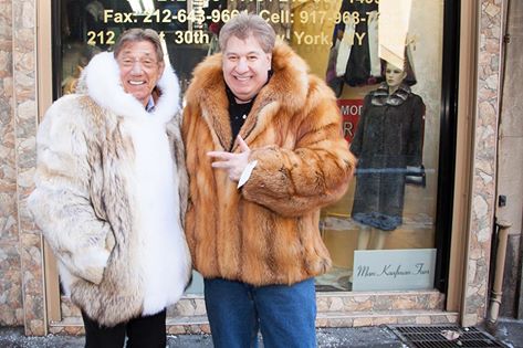 Joe Namath men's fur coat