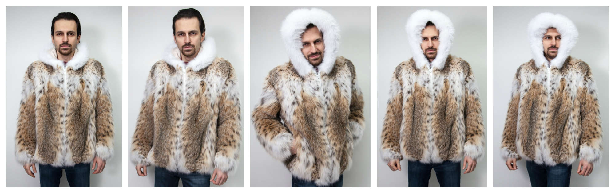 The Lynx Fur Jacket with White Fox Hood worn by Snoop Dogg AKA Snoop Lion