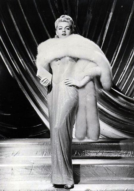Lana Turner in classic fur