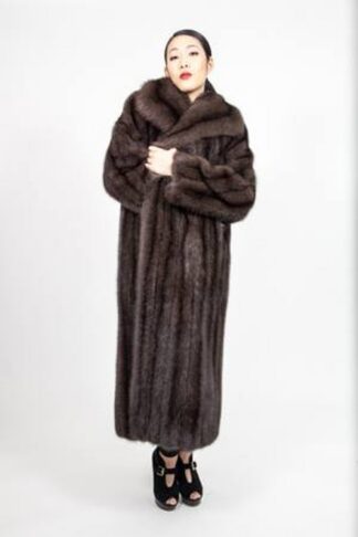 Amazing Full Length Russian Sable Coat Wing Collar