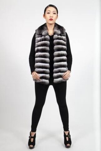 Horizontal Chinchilla Fur Vest from Marc Kaufman Furs New York City, Furs in Detroit,Furs in Baltimore,Furs in the Hamptons, furs in the Berkshires, Furs in Niagra Falls, Furs in Nova Scotia, Furs in Seattle, Furs in Palo Alto, Furs in Pacific Palisades, Furs in Ventura, Furs in Nappa Valley. Furs In San Diego, Furs in Dallas, Furs in las Vegas, Furs in Provo, Furs in Portland, Furs in fargo, Furs in Chicago, Furs in Springfield, Furs in Memphis, Furs in New Orleans, Furs in Charlotte, Furs in Durham, Furs in Boca Raton, Furs in Key West