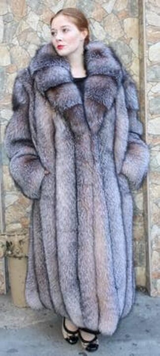 Full Length Crystal Fox Fur Coat