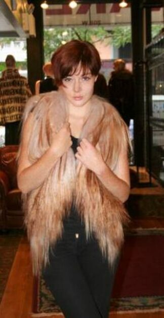 Beige Lamb Vest 8887