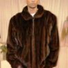 Mahogany men's Bomber Fur Jacket