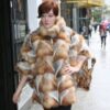 Bohemian Red Fox Fur Poncho NYC Style Marc Kaufman Furs NY Fur Store