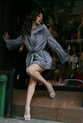 Sexy Sapphire Mink Jacket