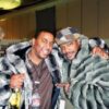 Comedian Capone from Def Comedy Jam wears a Blue and White Mink Fur Jacket  From Marc Kaufman Furs New York City,fur coats in Vail,fur coats in Bogota,fur coats in Buenos Aires,fur coats in Mexico City,fur coats in Boston,fur coats in New England,fur coats in Toronto,fur coats in Newport,fur coats in Dallas,fur coats in Memphis,fur coats in Kansas City,fur coats in Scottsdale,fur coats in Phoenix,fur coats in Bombay