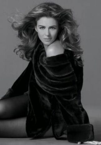 Marc Kaufman Furs Presents Elizabeth Hurley In A BlackGlama Mink Coat