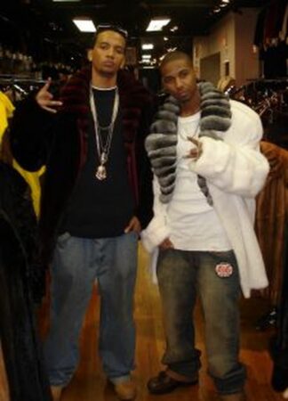 Juelz Santana Wears a Burgundy Mink Fur Jacket with Chinchilla Fur Jacket while Mr.Gutta wears a White Mink Fur Jacket with Chinchilla Fur Collar from Marc Kaufman Furs New York City,,fur coats in Vail,fur coats in Bogota,fur coats in Buenos Aires,fur coats in Mexico City,fur coats in Boston,fur coats in New England,fur coats in Toronto,fur coats in Newport,fur coats in Dallas,fur coats in Memphis,fur coats in Kansas City,fur coats in Scottsdale,fur coats in Phoenix,fur coats in Bombay