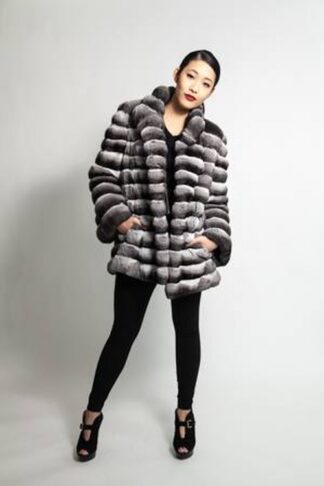 Chinchilla with Wide Collar  from Marc Kaufman Furs New York City, Baltimore, Dallas, Atlanta, Seattle,Portland