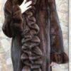 Demi Mink Stroller Ruffled Fur Fronts Ruffled Cuffs
