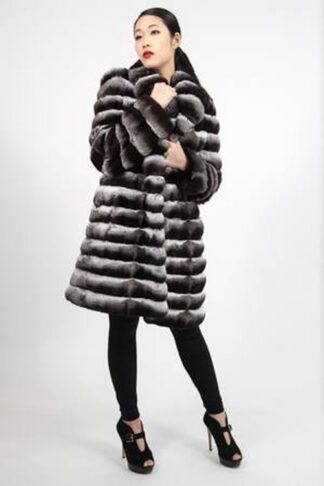 Chinchilla Fur Stroller with Wide Collar  from Marc Kaufman Furs New York City, Baltimore, Dallas, Atlanta, Seattle,Portland