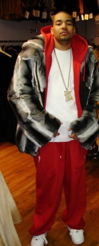 DJ Envy Mans wears a Chinchilla Fur Bomber Jacket with Hood from Marc Kaufman Furs New York City, Furs in Detroit,Furs in Baltimore,Furs in the Hamptons, furs in the Berkshires, Furs in Niagra Falls, Furs in Nova Scotia, Furs in Seattle, Furs in Palo Alto, Furs in Pacific Palisades, Furs in Ventura, Furs in Nappa Valley. Furs In San Diego, Furs in Dallas, Furs in las Vegas, Furs in Provo, Furs in Portland, Furs in fargo, Furs in Chicago, Furs in Springfield, Furs in Memphis, Furs in New Orleans, Furs in Charlotte, Furs in Durham, Furs in Boca Raton, Furs in Key West