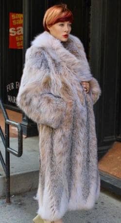 Amazing Full Length Canadian Lynx fur Coat Shawl Collar Ski aspen Vail Park city Utah wholesale furs