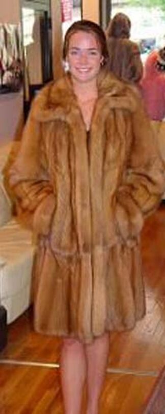 Golden Sable Fur Stroller from Marc Kaufman Furs New York City, Atlanta,Los Angeles,Denver, Chicago, Detroit , Dallas, St. Louis, Lincoln