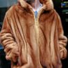 Whiskey Mens Mink Bomber Fur Jacket from Marc Kaufman Furs New York City, Baltimore, Dallas, Atlanta, Seattle,Portland