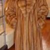 Golden Canadian Sable Fur Coat with Cross Cut Shawl Collar  from Marc Kaufman Furs New York City, Atlanta,Los Angeles,Denver, Chicago, Detroit , Dallas, St. Louis, Lincoln