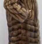 Stunning Golden Russian Sable Fur Coat Diagonal NYC Fur Store Dress Warm in NY
