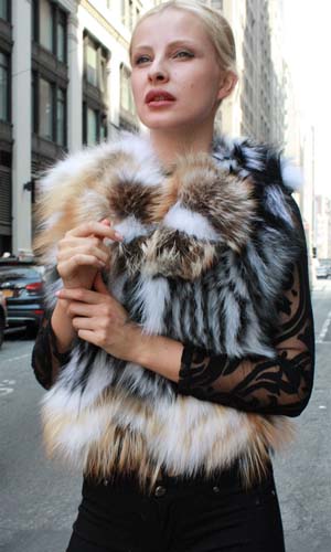 Marc Kaufman Furs Presents a fox fur vest from Marc Kaufman Furs New York,Argentina,United Kingdom,Austria,Denmark,Norway,Australia,Finland,Saudi Arabia,Oman,Kuwait,Jordan,Egypt