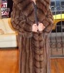 Russian Sable Fur Coat Large Cape Cross Cut Cape Collar 4234