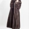 Full Length Russian Sable Coat Wing Collar Made in USA