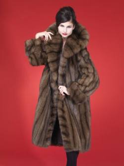 Fabulous Russian Sable Fur Stroller Cape Collar Made USA