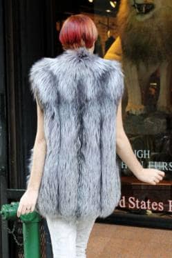 Silver Fox Fur vest