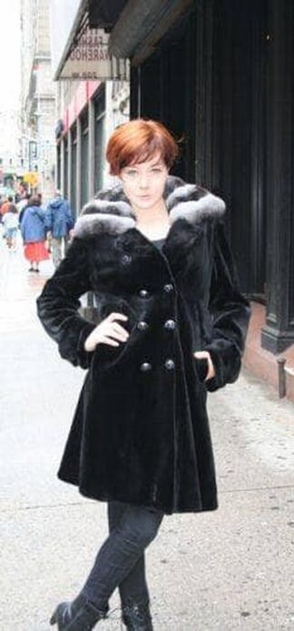 Black Sheared Mink Fur Stroller with Chinchilla Fur Collar from Marc Kaufman Furs New York City,Furs in Detroit,Furs in Baltimore,Furs in the Hamptons, furs in the Berkshires, Furs in Niagra Falls, Furs in Nova Scotia, Furs in Seattle, Furs in Palo Alto, Furs in Pacific Palisades, Furs in Ventura, Furs in Nappa Valley. Furs In San Diego, Furs in Dallas, Furs in las Vegas, Furs in Provo, Furs in Portland, Furs in fargo, Furs in Chicago, Furs in Springfield, Furs in Memphis, Furs in New Orleans, Furs in Charlotte, Furs in Durham, Furs in Boca Raton, Furs in Key West