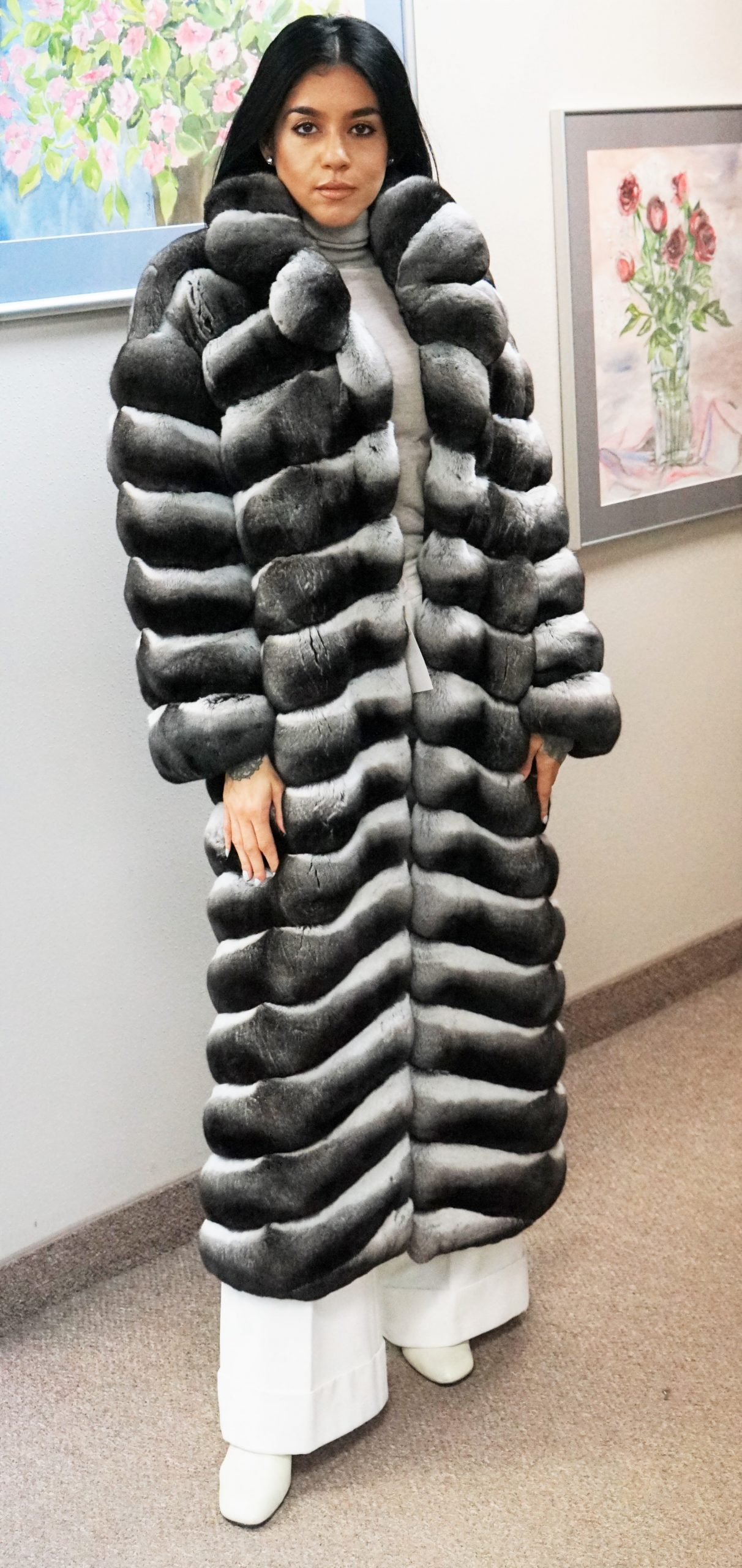 Canadian Chinchilla Full-Length Coat