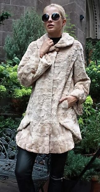 Ivory Lazer Cut Sheared Mink Stroller from Marc Kaufman Furs New York City, furs in Boston,furs in Chicago,furs in Philadelphia,furs in Detroit,furs in Columbus,furs in Indianapolis,furs in Baltimore,furs in Memphis,furs in Washington DC,furs in Milwaukee,furs in Atlanta,furs in Virginia Beach,furs in Cleveland,furs in Pittsburgh,furs in Cincinnati,furs in Lexington