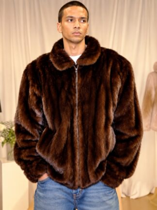Mahogany men's Bomber Fur Jacket
