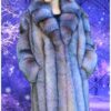 full length crystal fox fur coat