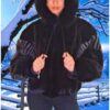 ranch mink jacket blue iris mink fur inserts