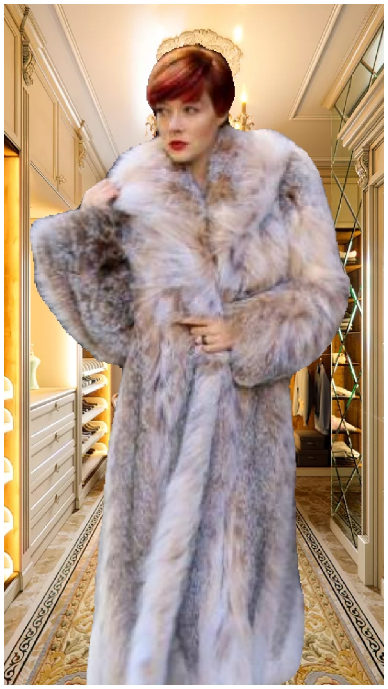 Full Length Canadian Lynx Coat