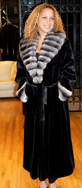 Blackglama Mink Coat with Chinchilla Cross Cut Shawl Collar from Marc Kaufman Furs New York City, Furs in Detroit,Furs in Baltimore,Furs in the Hamptons, furs in the Berkshires, Furs in Niagra Falls, Furs in Nova Scotia, Furs in Seattle, Furs in Palo Alto, Furs in Pacific Palisades, Furs in Ventura, Furs in Nappa Valley. Furs In San Diego, Furs in Dallas, Furs in las Vegas, Furs in Provo, Furs in Portland, Furs in fargo, Furs in Chicago, Furs in Springfield, Furs in Memphis, Furs in New Orleans, Furs in Charlotte, Furs in Durham, Furs in Boca Raton, Furs in Key West