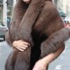 Brown Mink Fur Stole with Fox Fur Trim from Marc Kaufman Furs New York City, furs in Boston,furs in Chicago,furs in Philadelphia,furs in Detroit,furs in Columbus,furs in Indianapolis,furs in Baltimore,furs in Memphis,furs in Washington DC,furs in Milwaukee,furs in Atlanta,furs in Virginia Beach,furs in Cleveland,furs in Pittsburgh,furs in Cincinnati,furs in Lexington
