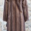 Demi Mink Fur 7/8 Coat Sable Fur Wing Collar