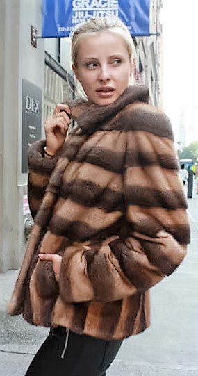Marc Kaufman Furs Presents a demi whiskey mink fur jacket from Marc Kaufman Furs New York,Argentina,United Kingdom,Austria,Denmark,Norway,Australia,Finland,Saudi Arabia,Oman,Kuwait,Jordan,Egypt
