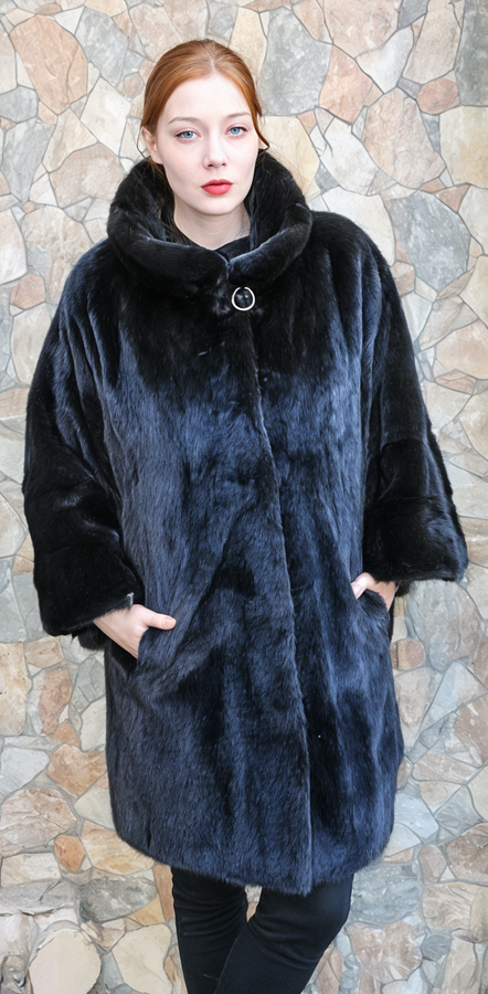 Blackglama Ranch Mink Fur Cape Stroller 0977