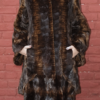 Whiskey Brown Sheared Mink Laser Cut Mink Fur Stroller