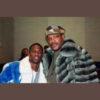 Kevin Hart Blue White Mink Fur jacket Savior Bacote