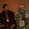 Comedian Michael Blackson Burgundy Mink Jacket