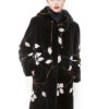 Zuki Furs Expresso White Flowers Sheared beaver Stroller