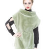 Zuki Green Aster Sheared beaver Fur Vest