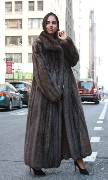 Sable Coat | Long fur coat, Sable fur coat, Fur street style