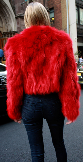 Red Fox Fur Jacket