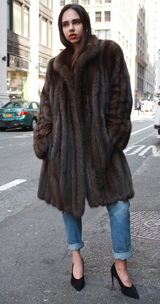 Russian Sable Fur Stroller