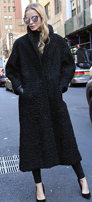 Black Persian Fur Coat