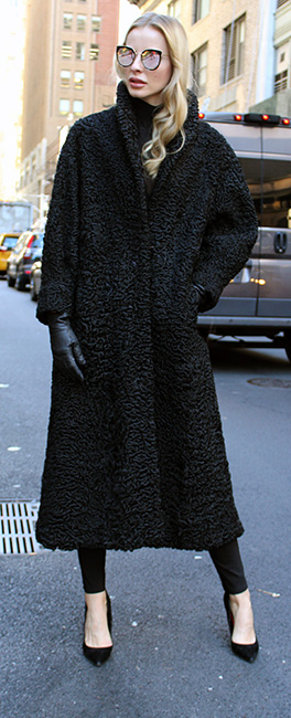 Black Persian Fur Coat